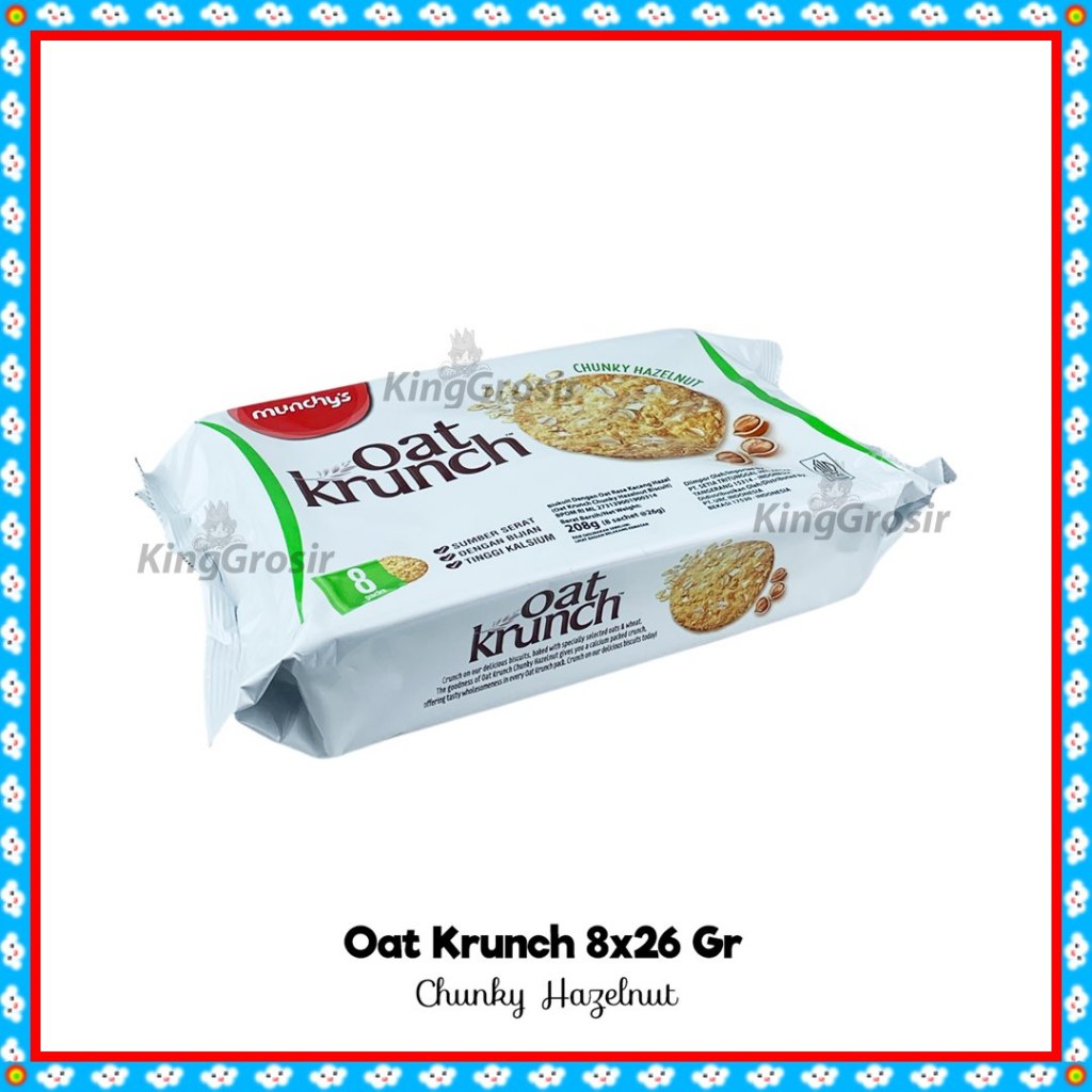 

Forcysn Munchy'S Oat Krunch 208Gr 1 Pack Isi 8X26Gr / Munchy'S Biskuit Oat Krunch