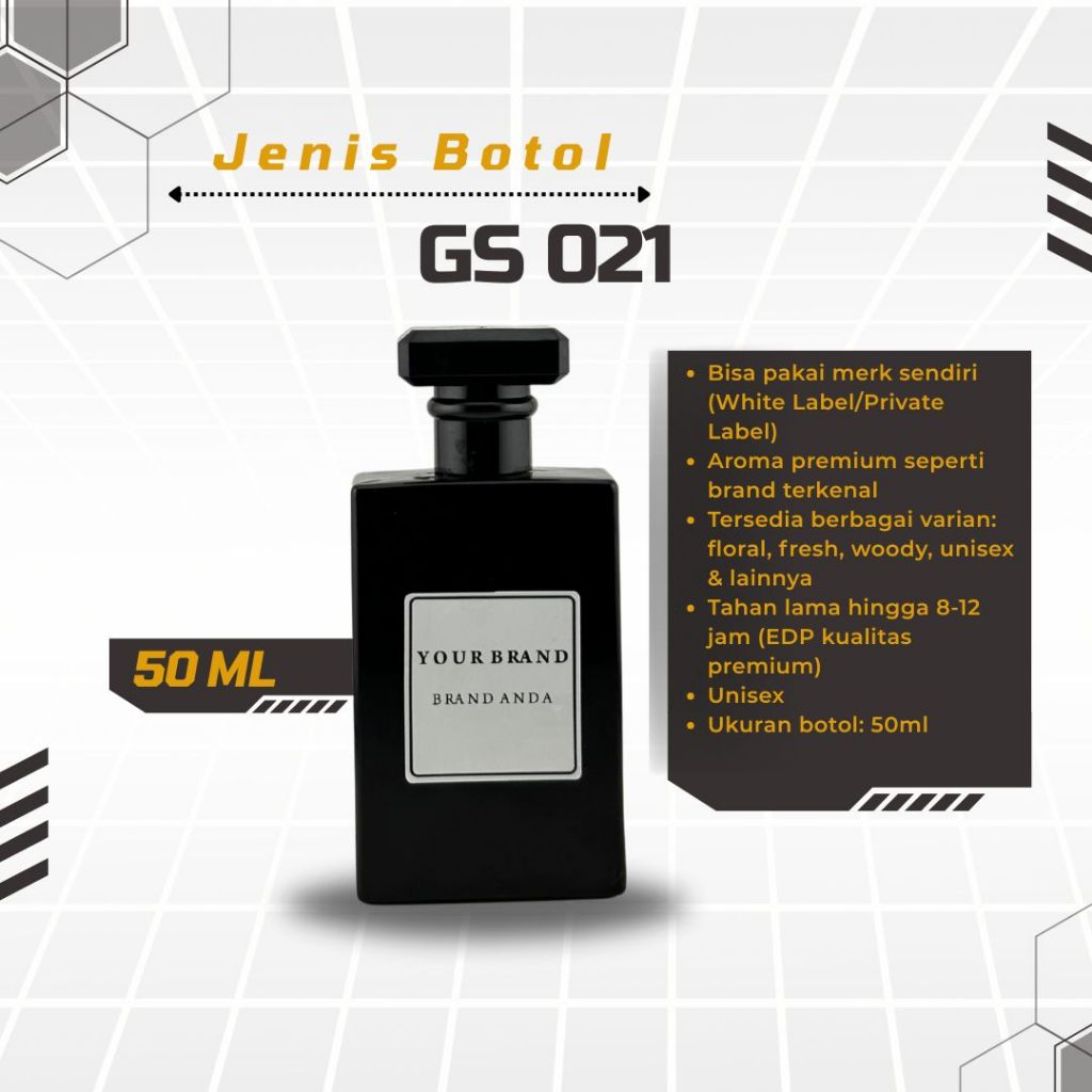 Parfum Grosir MKS - Custom Parfum | Botol Chanel Hitam 50 ml - Kualitas PREMIUM