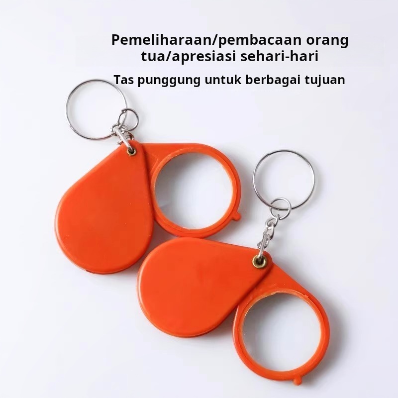 

Kaca pembesar ultra high definition gantungan kunci kaca pembesar lipat portabel lansia khusus mini kecil