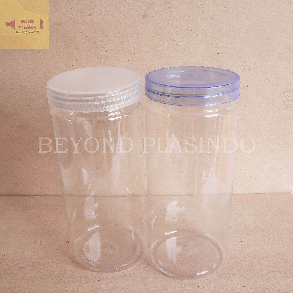 Toples Tabung 1300ml /Toples silinder plastik 1300 ml/Jar Toples Tabung 1300 ml
