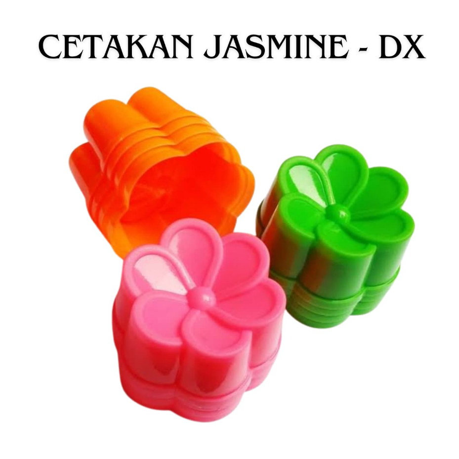 Isi 12pcs Cetakan Kue Besar 7.5cm Plastik Cetakan Roti Puding Mawar Melati Jasmine Bolu Putu Ayu Aga