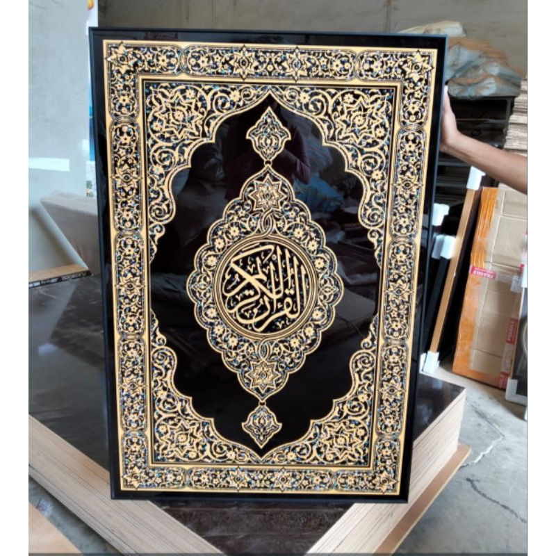 Lukisan Hiasan Dinding Porcelain Diamond Crystal 5D Kaligrafi