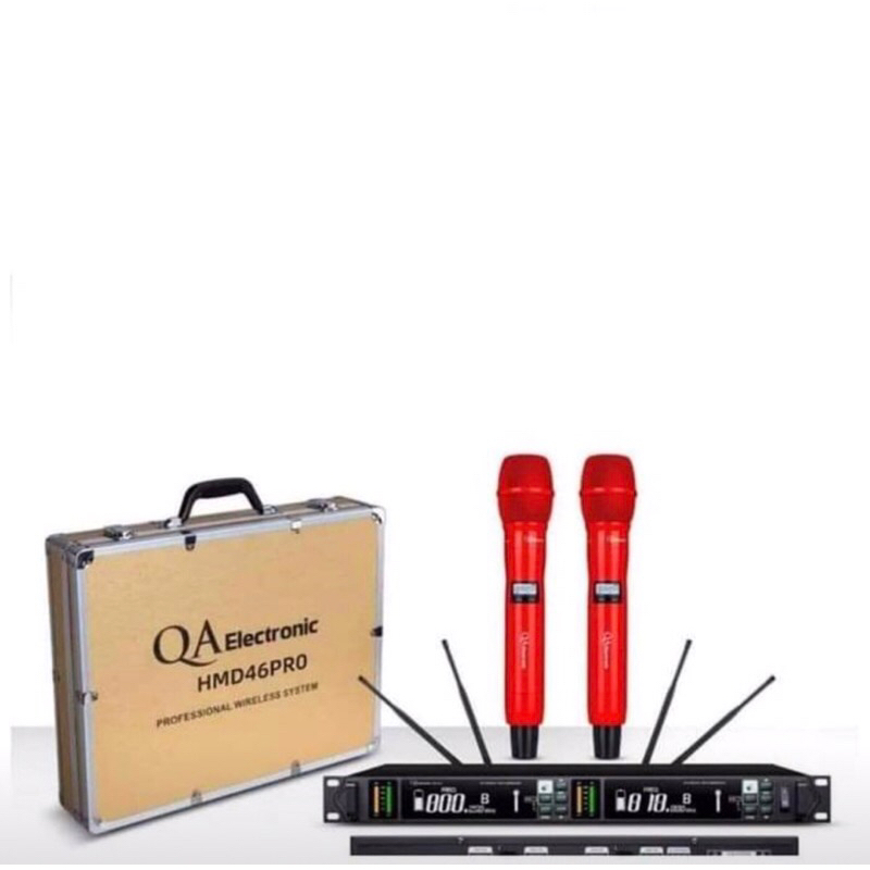 Mic Wireless QA electronic Hmd 46 Pro Original Resmi rdw