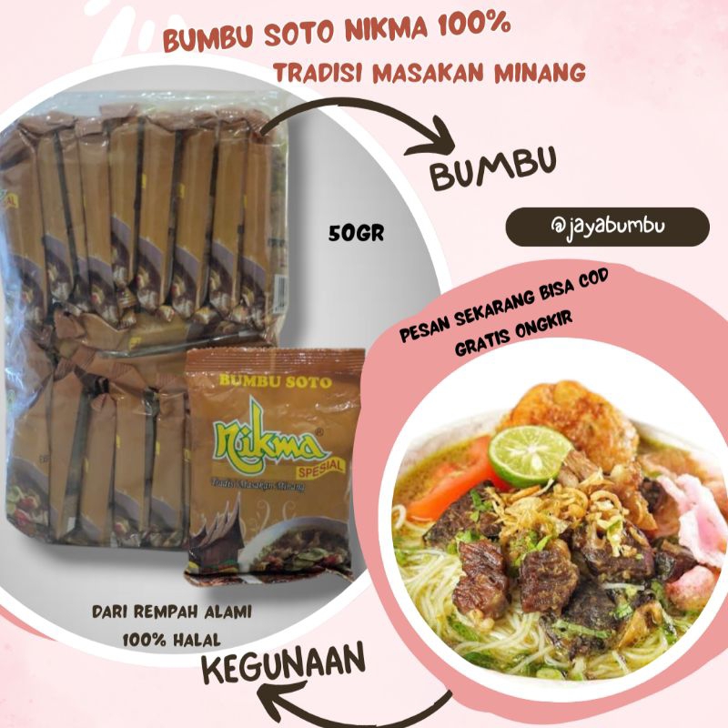 

KAYABUMBU - Bumbu Spesial Soto Tradisi Masakan Minang Nikma 50gr