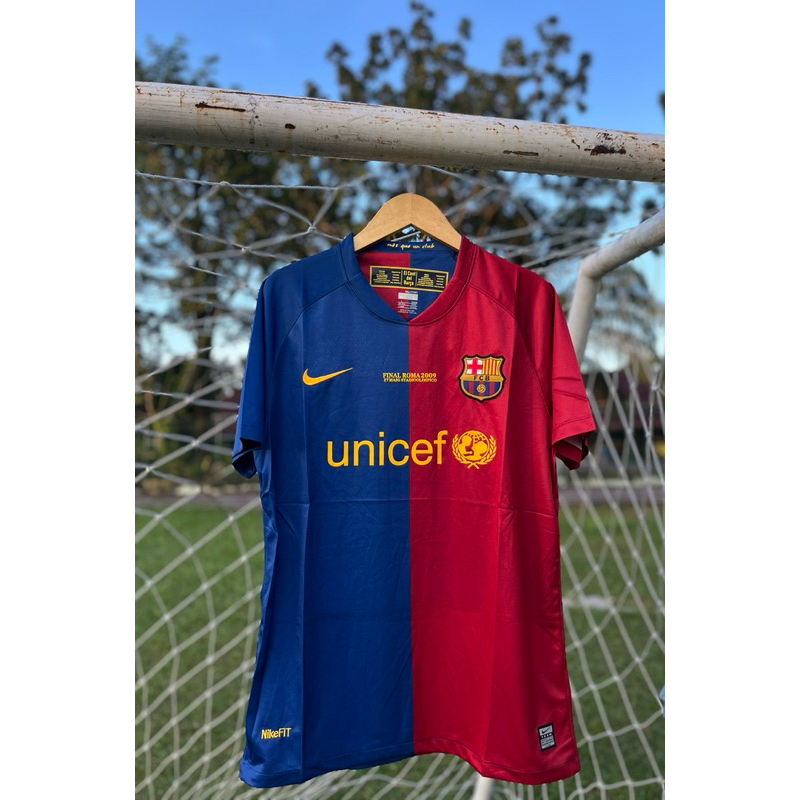 Jersey barcelona home final roma 2009 retro viintage