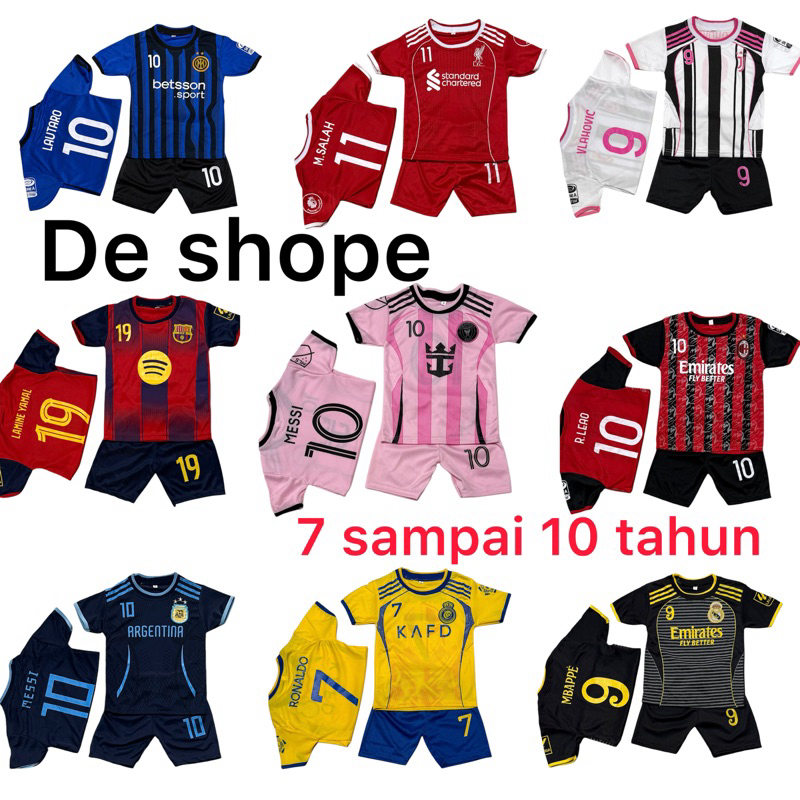 SETELAN BAJU BOLA ANAK TERBARU UNTUK UMUR 7-10 TAHUN TERMURAH KAOS OLAHRAGA FUTSAL LAKI