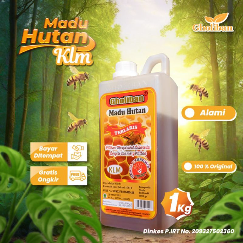 

Madu Hutan KLM Gholiban 1kg Terlaris Original Product