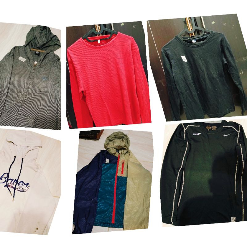 HOODIE "ZIPER" / KAOS LONGSLEEVE /  "PAKAIAN PRIA "PRELOVED + THRIFTING"