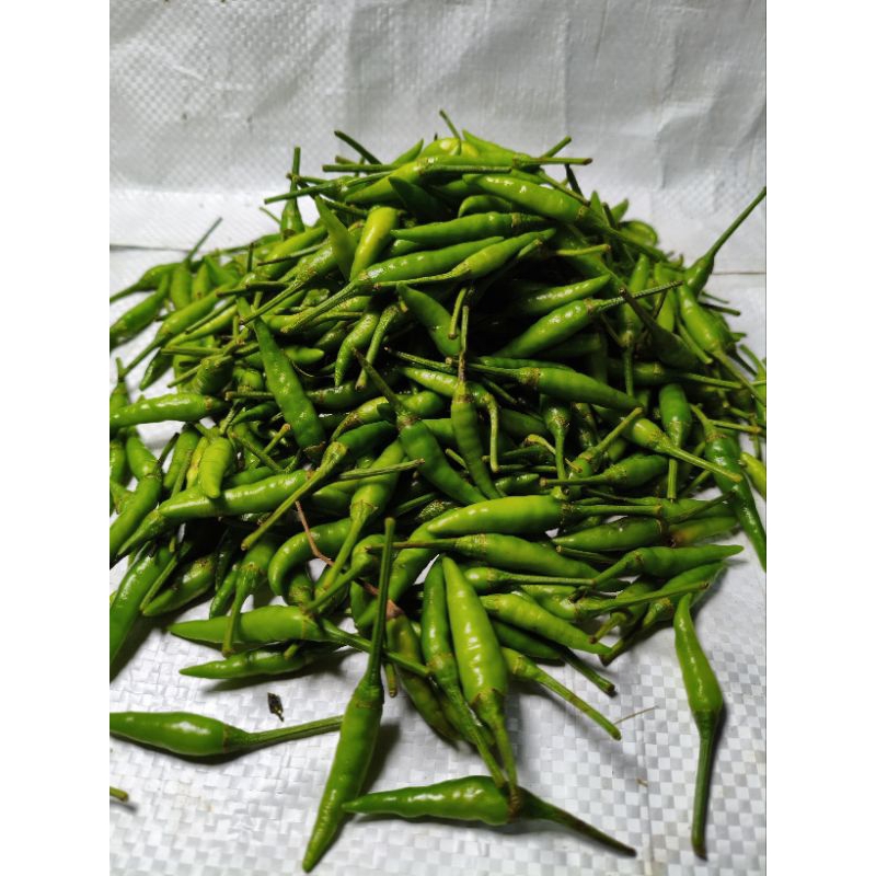 

Cabai rawit hijau 1KG