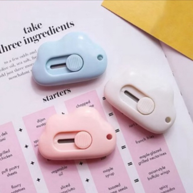 

CUTTER MINI AWAN LUCU/ pisau cutter buka paket