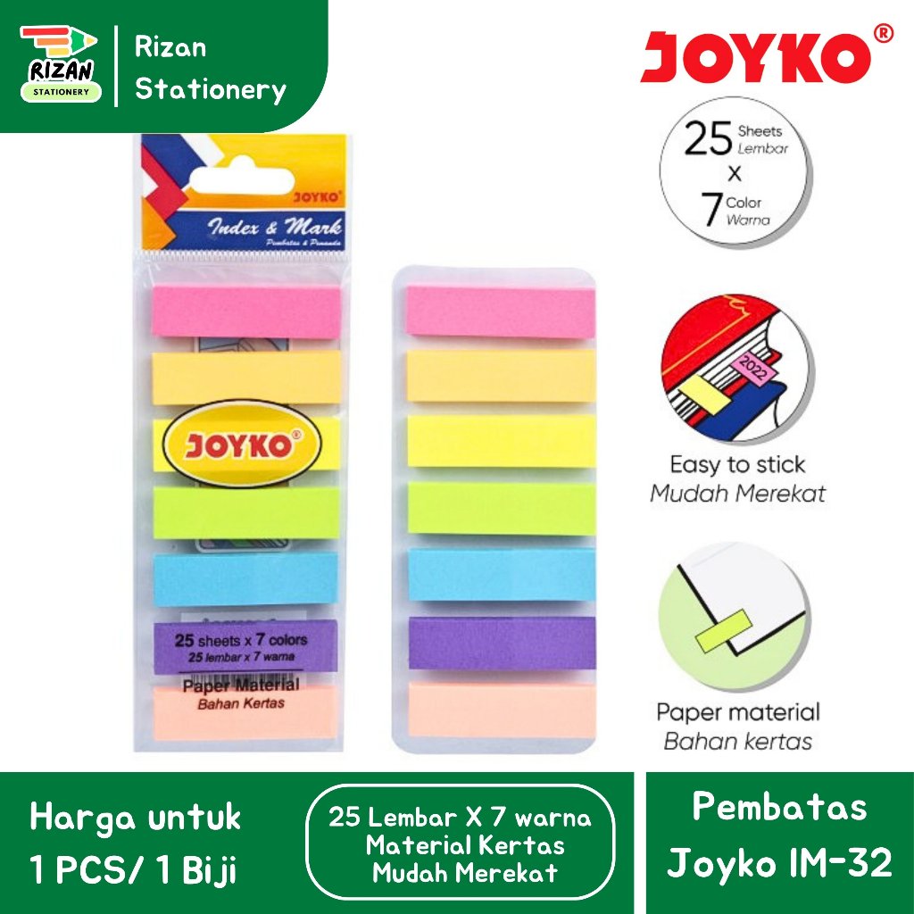 

[JOYKO] Pembatas / Index & Mark / Penanda IM-32 Kertas