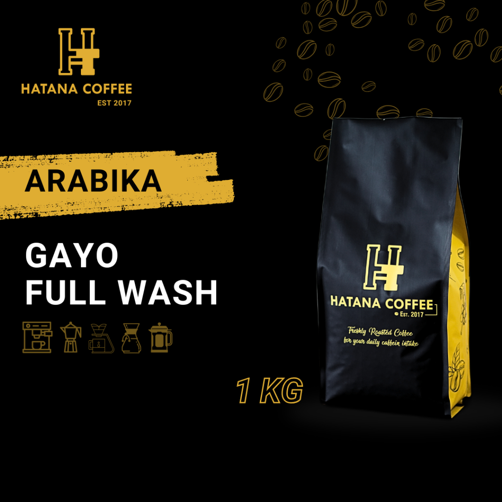 

Kopi Arabika Aceh Gayo Specialty (Full Wash) 1 KG | Hatana Coffee