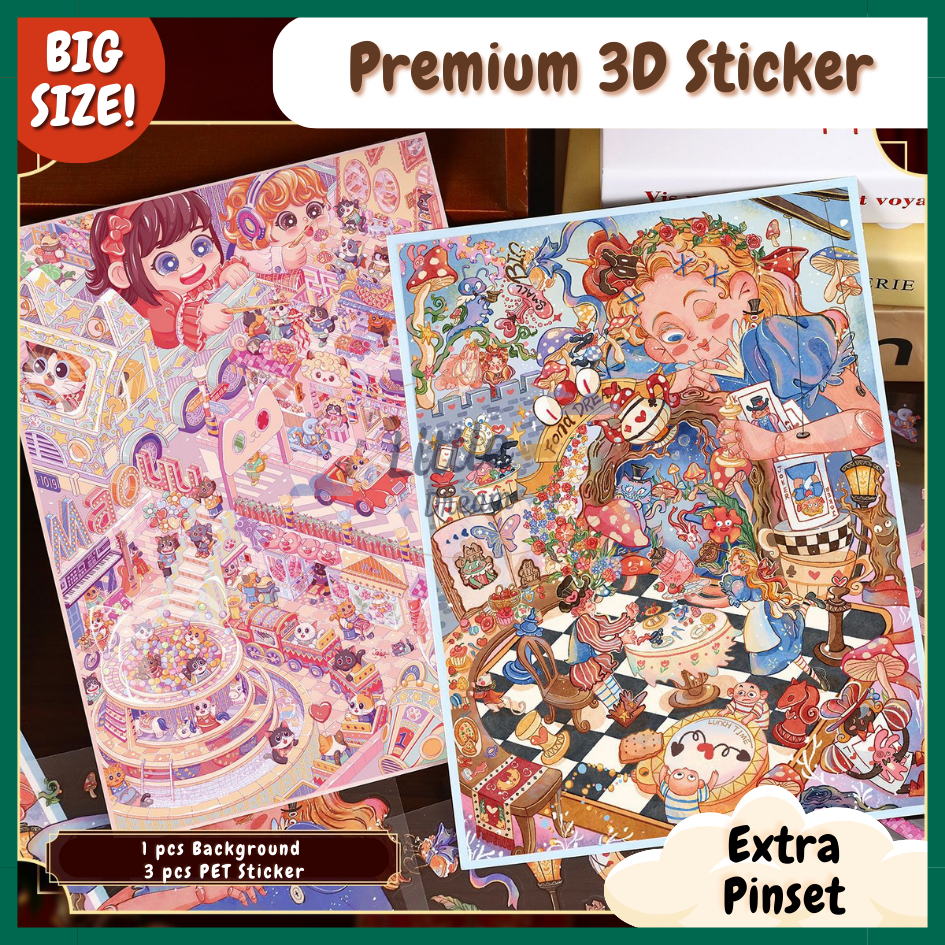

BH01 [ BSIZE ] Stiker 3D Premium Korea Lucu Ukuran Besar Mainan Anak Dekorasi Kreatif Viral
