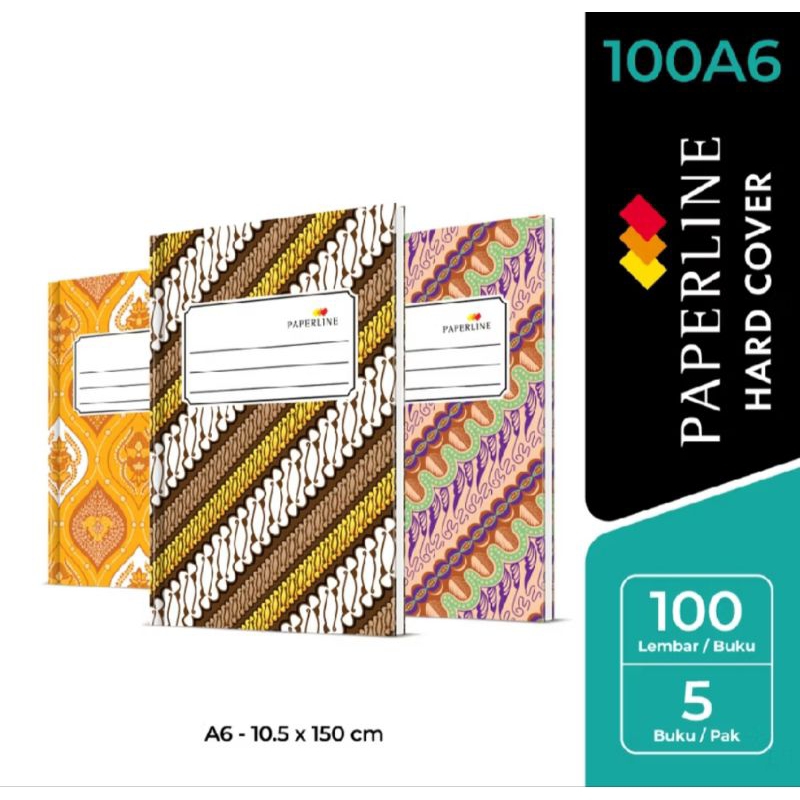 

BUKU HARD COVER PAPERLINE OKTAVO/A6 100L