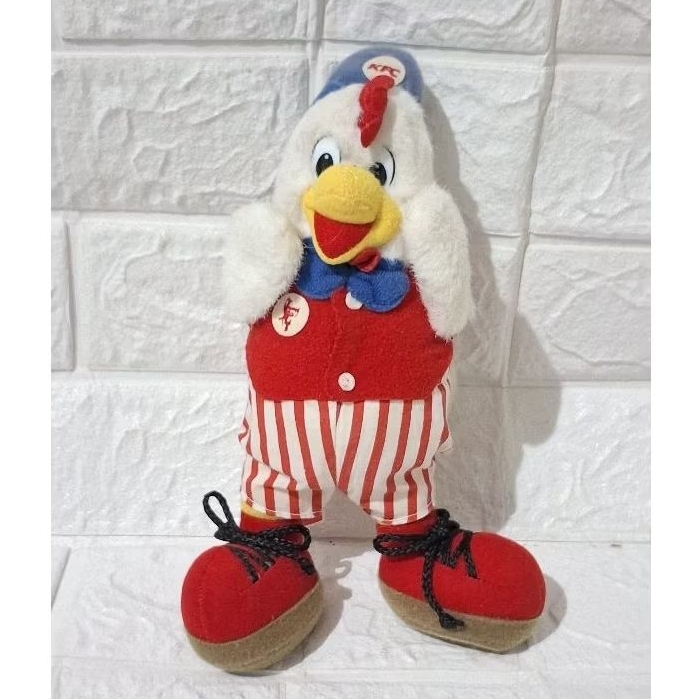 boneka ayam kfc boneka maskot kfc fried chicken kolonel sanders chaki chiki