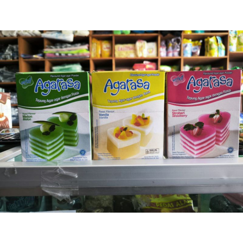 

Agarasa melon strobery vanilla coklat