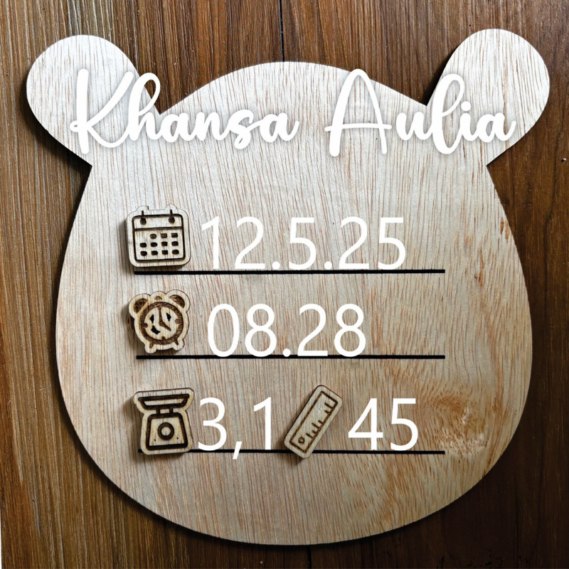 

DRAWDRAW | NATURY TEDD LETTER BOARD INCLUDE PAPAN, 4 ICON, HURUF ANGKA, SQUARE STAND