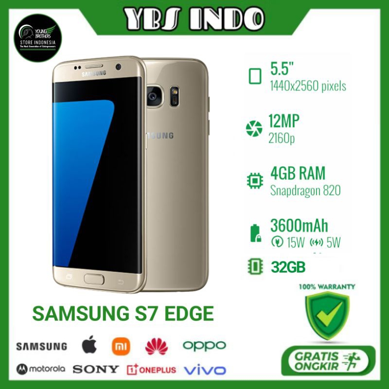 Samsung Galaxy S7 Edge SEIN - Smartphone Bekas Bergaransi