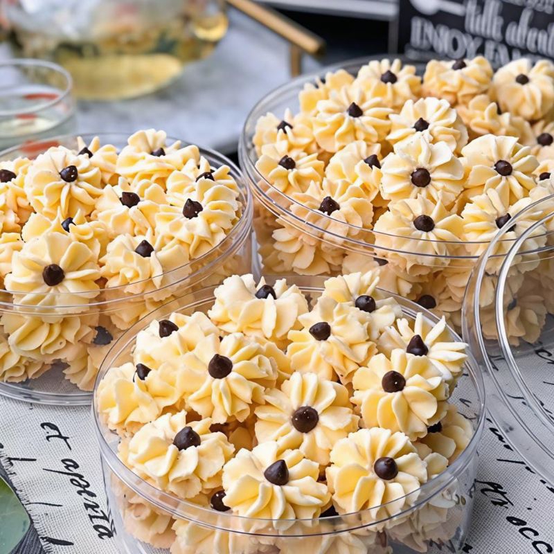 

kue kering kue Aster / Semprit Premium 500 Gram Toples snack Food - Cookies, Makanan, Crispy, Cemilan
