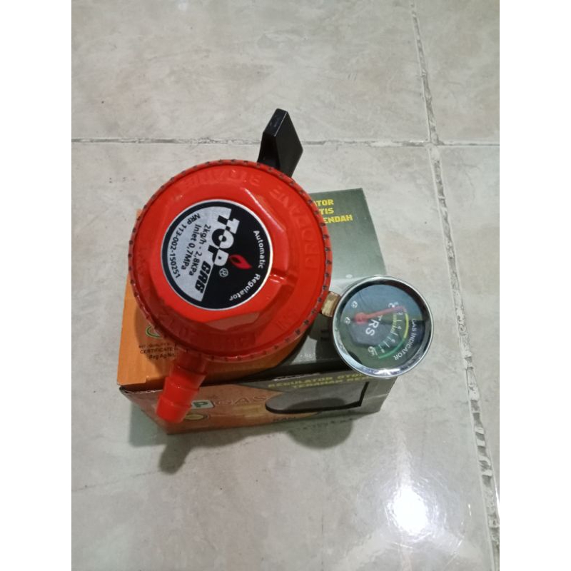 Regulator gas LPG tekanan rendah Top Gas bergaransi