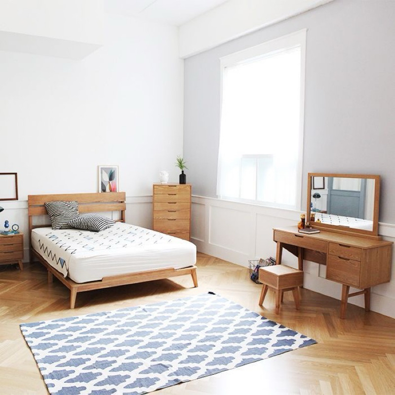 Mutiara Jati Kamar Set Minimalis Retro Jati Asli Jepara