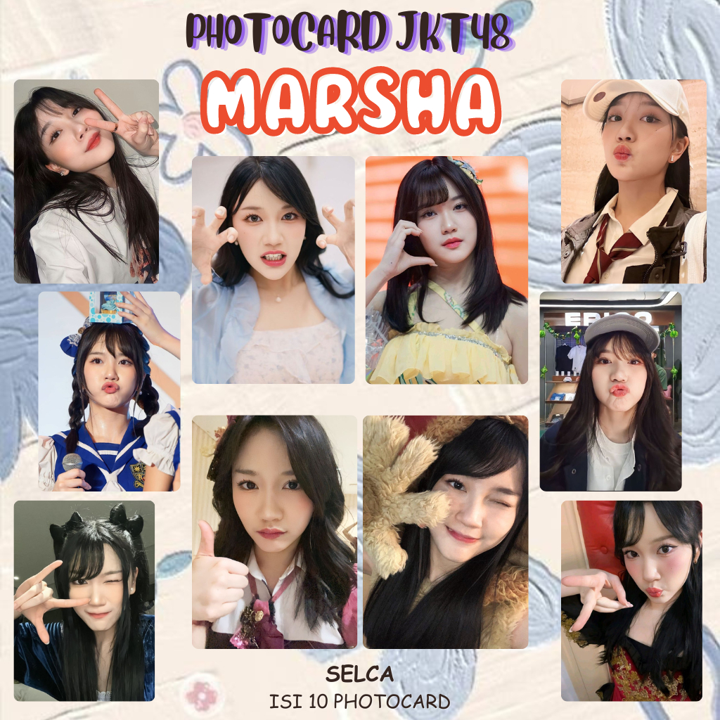 PHOTOCARD MARSHA JKT48 | Photocard JKT48 Unofficial