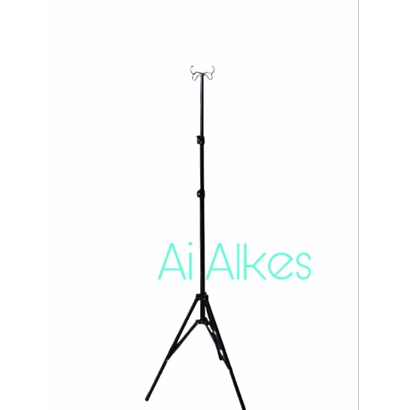TIANG INFUS PORTABLE 4 PENGAIT TIANG INFUS HOMECARE