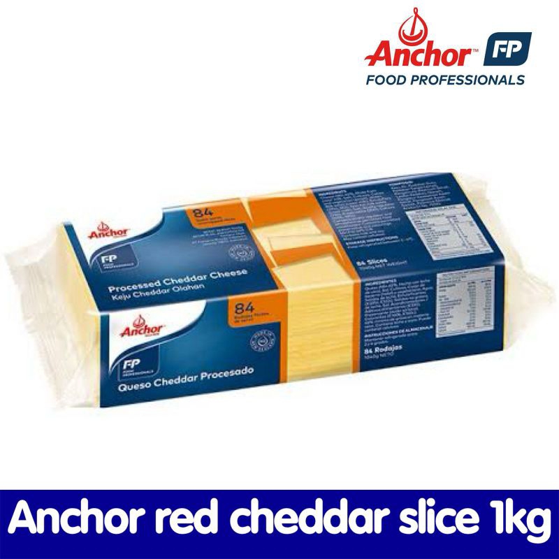 

ANCHOR RED CHEDDAR CHEESE BURGER SLICE 1KG