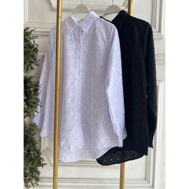 Kemeja Katun Bordir Bolong ori By Balila