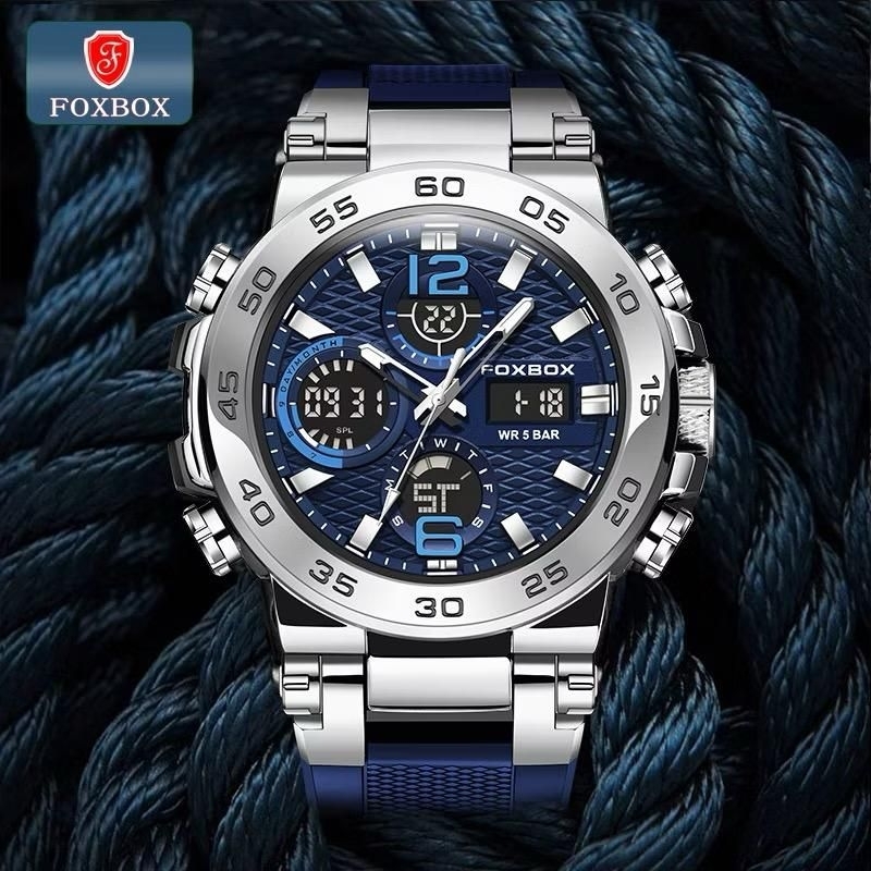 Jam Tangan Untuk Pria LED Tahan Air Olahraga Elektronik Jam Tangan Silikon Jam Tangan  LIGE Jam Alar