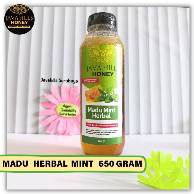 

Javahillshoney MADU mint BATUK PILEK flu / MADU ASLI HERBAL MINT UK 650 gram bisa cod bayar ditempat