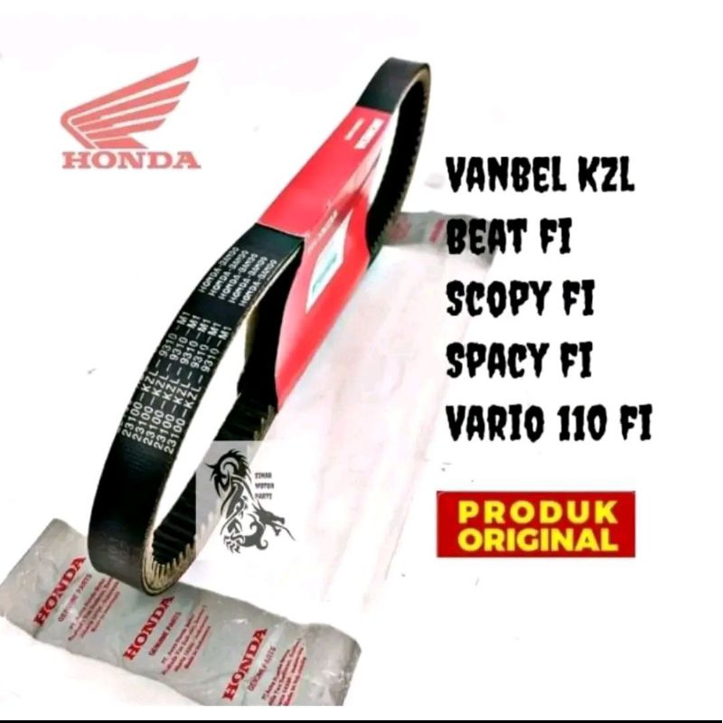 VANBELT KZL untuk motor BEAT FI, SCOOPY FI, VARIO 110 FI, SPACY FI- mesin stater ban