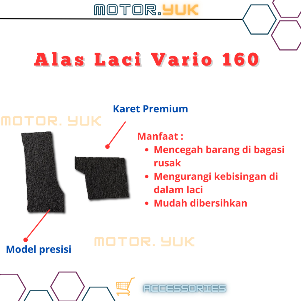 Karpet Alas Dashboard Sepeda Motor Honda Vario 160