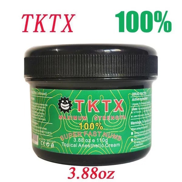 TKTX 100% GREEN NUMB CREAM 110Gr/BOX untuk sulam alis/tattoo/anestesi/sulam bibir