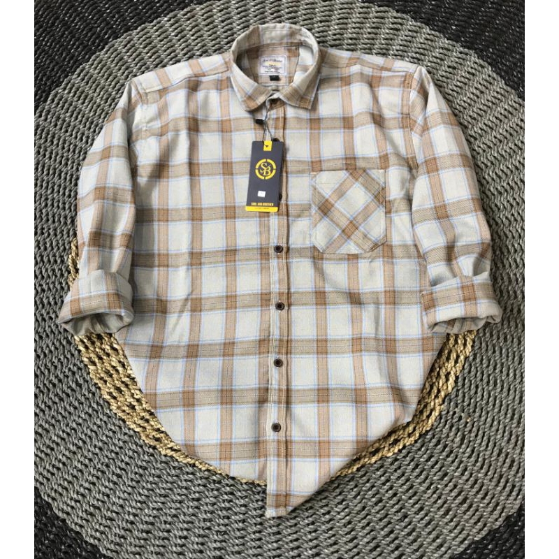 Kemeja flanel pria lengan panjang/kemeja flanel panjang/kemeja distro/kemeja flanel uniqlo/kemeja fl