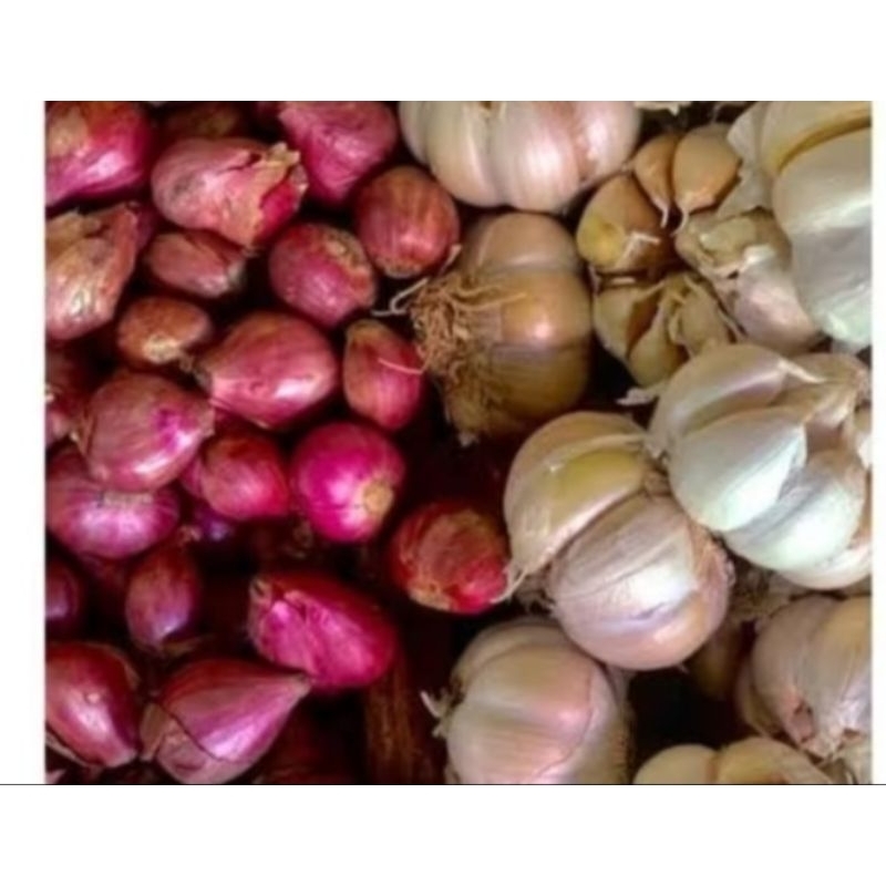 

paket bawang putih&bawang merah 1kg murah