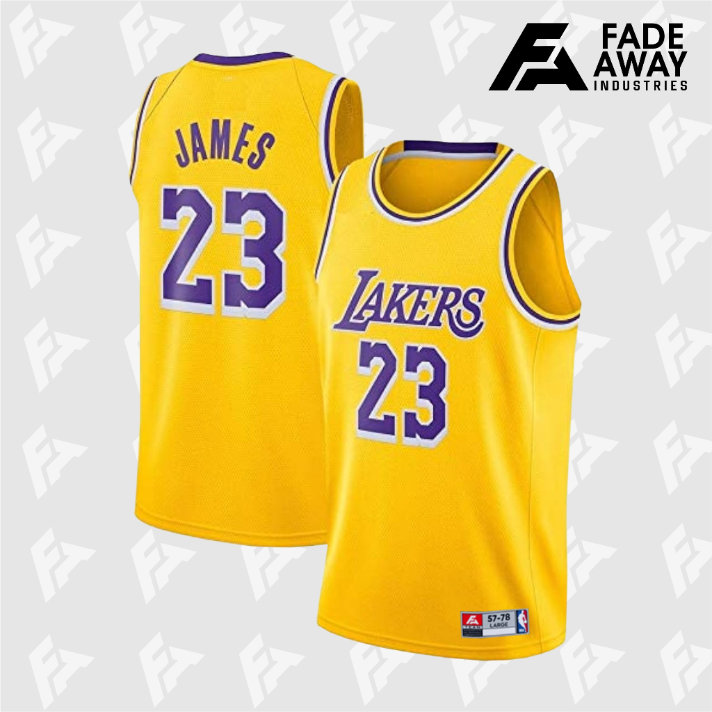 JERSEY BASKET JAMES #23 LAKERS KUNING