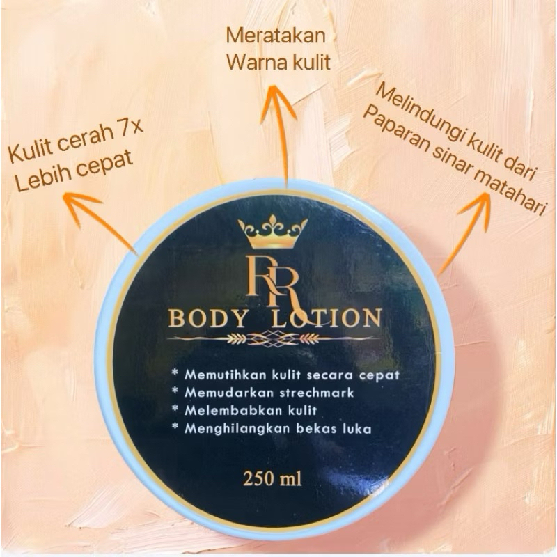 HB BODY LOTION RR_250ml 7x lebih cepat memutihkan