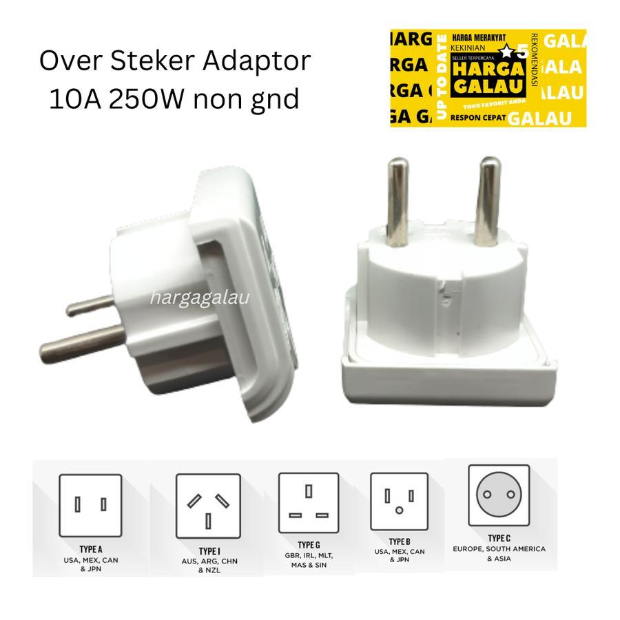 AEBRAND Steker Serbaguna Kaki 3 SNI - Colokan Listrik Kaki 3 - Steker Adaptor Converter Universal Tr