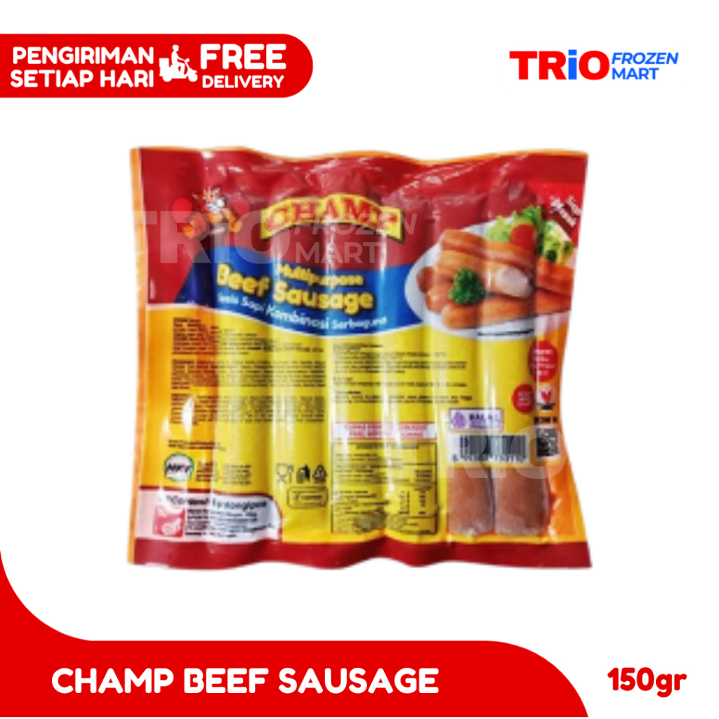 

Champ Sosis Sapi Serbaguna - Beef Sausage 6pcs 150gr