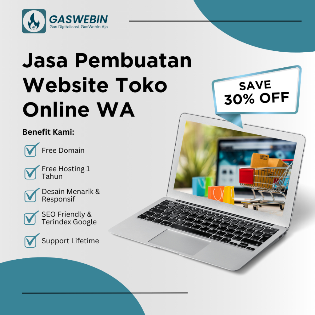Gaswebin - Jasa Pembuatan Website Toko Online WA | Gratis Hosting Domain Dan Email Bisnis Termurah C