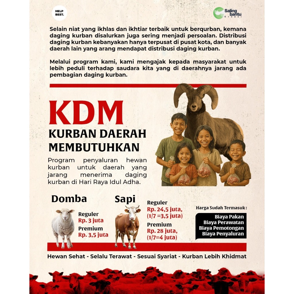 KDM - Paket Salur Hewan Qurban Sapi Ke Pelosok