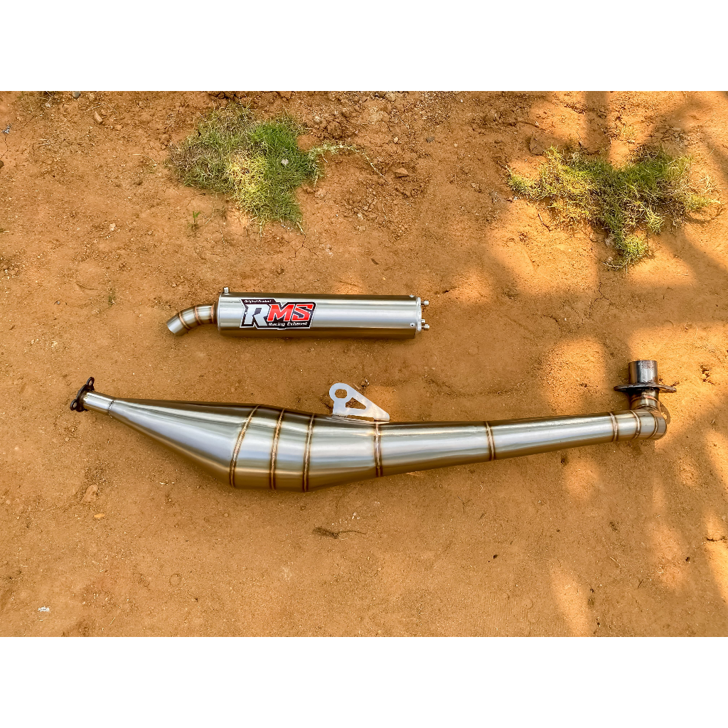 Knalpot Standar samping motor 2tak Tornado GS GX Stainless - RCB, TORNADO