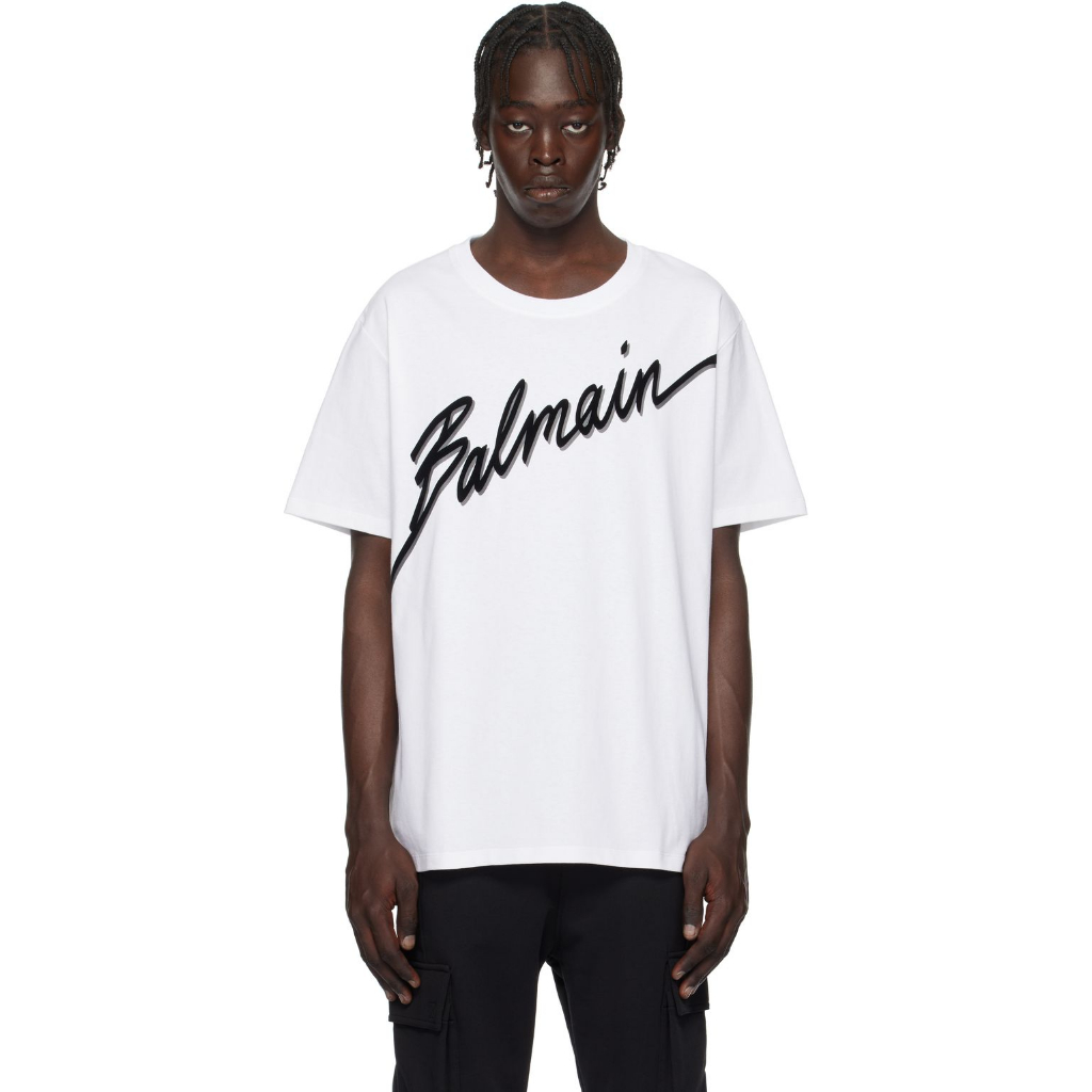 Kaos Balmain Paris Hype Tshirt Distro Balmain Paris Kaos Casual Balmain