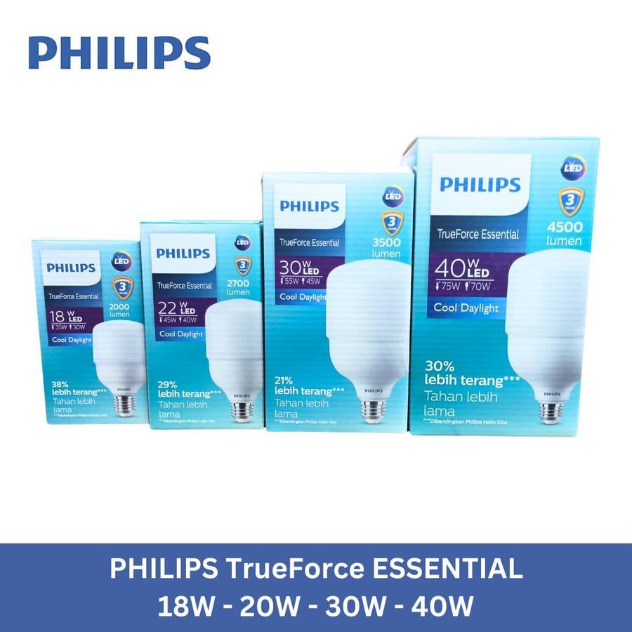 PHILIPS LAMPU LED TFORCE 18W PUTIH T FORCE ESSENTIAL 18 W BUKAN 20W
