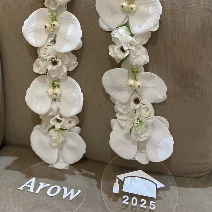 Mdklasser Gantungan akrilik untuk selempang bunga wisuda grafir custom