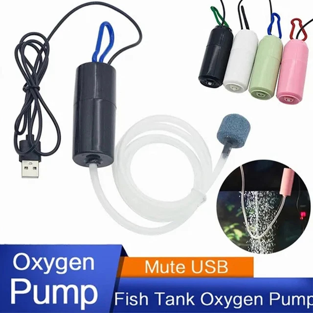 aerator usb mancing ikan mini oksigen aquarium airpump 1 set