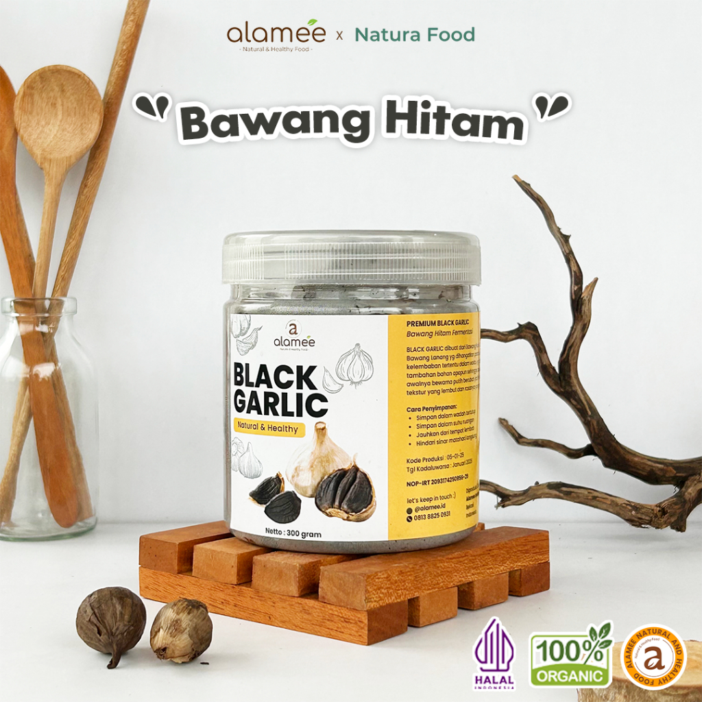 

ALAMEE Bawang Lanang Black Garlic Hitam Tunggal Premium 300gr