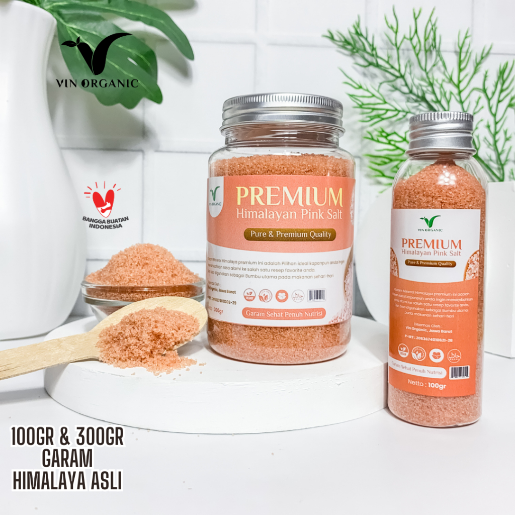 

VIN ORGANIC Garam Himalaya Pink Salt 100gr & 300gr