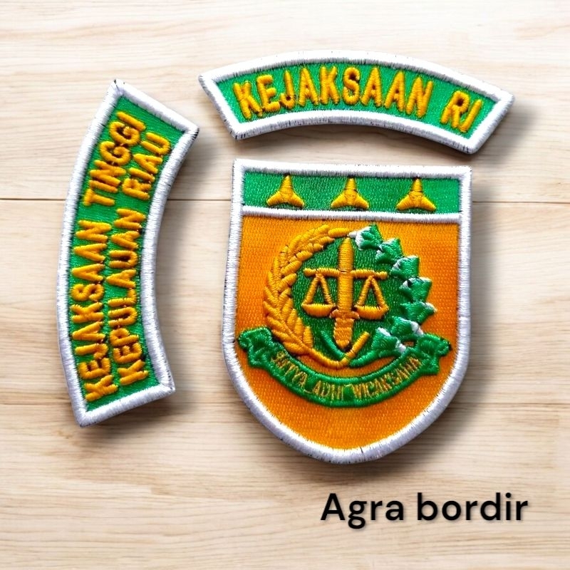 bordir jaksa| bordir kejaksaan RI + Wilayah timbul 3d request